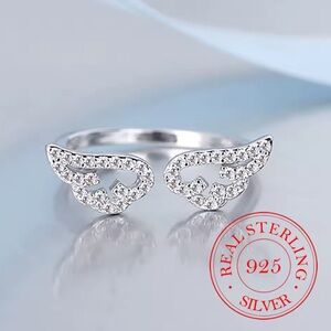Sterling Silver Angel Wing Ring 🪽